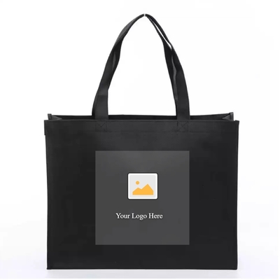 Sac de magasinage réutilisable non tissé personnalisé avec support portable de logo