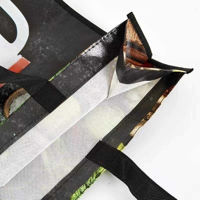 Sac de magasinage réutilisable non tissé personnalisé avec support portable de logo
