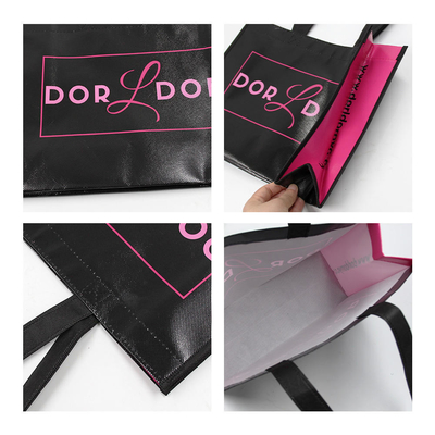 Commande personnalisée Sac de magasinage en tissu écologique non tissé pour la promotion d'une exposition