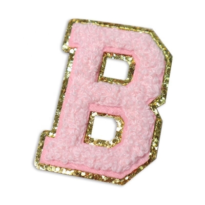 5.1cm 5.7cm 6.3cm 7cm Lettres A-Z Patch Glitter Le repassage de la chenille
