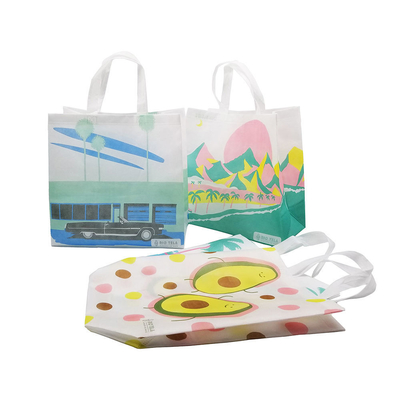 Sac de magasinage non tissé sac à main avec matériau écologique et couleur personnalisée