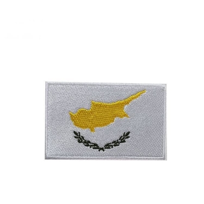 Design personnalisé drapeau de Hong Kong patchs brodés pour les vêtements en plastique