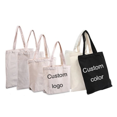Sacs de magasinage en toile de couleur sur mesure Sacs de toile de coton 100% biologique