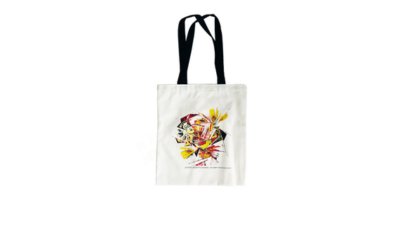 Logo imprimé sur mesure personnalisé Sac en toile de coton blanc pour achats réutilisables