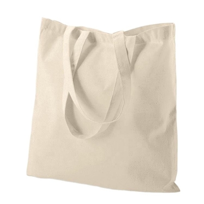 Sac à main en blanc organique Calico coton toile d'épicerie sac à main personnalisé