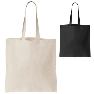 Sac à main en blanc organique Calico coton toile d'épicerie sac à main personnalisé