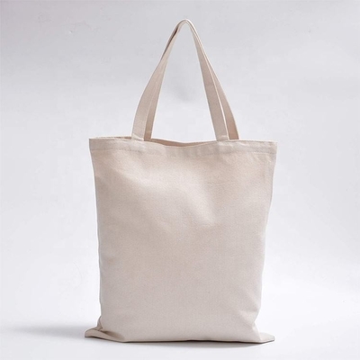 Sac à main en blanc organique Calico coton toile d'épicerie sac à main personnalisé