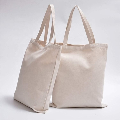 Sac à main en blanc organique Calico coton toile d'épicerie sac à main personnalisé