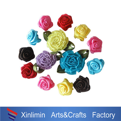 Couleur Décoration de cheveux Cravate de Noël 100% polyester ruban Mini arcs pour les bouteilles de vin