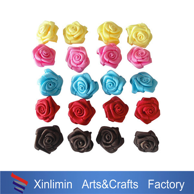 Couleur Décoration de cheveux Cravate de Noël 100% polyester ruban Mini arcs pour les bouteilles de vin