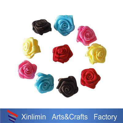 Couleur Décoration de cheveux Cravate de Noël 100% polyester ruban Mini arcs pour les bouteilles de vin