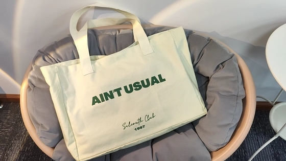Logo personnalisé d'exposition imprimé surdimensionné sac de toile de coton pour un mode de vie actif