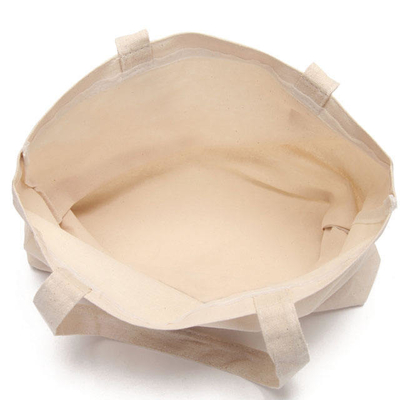 100% coton pour les achats sur mesure Logo imprimé sur plage Sac à dos pour les affaires