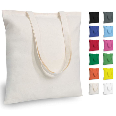 Produits alimentaires Logo personnalisé Imprimé Recyclage Plain Coton organique toile Tote Sacs à provisions avec fermeture à glissière