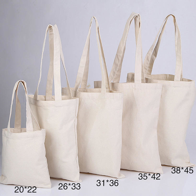 Sac à main en coton blanc et blanc avec logo imprimé sur mesure pour les achats d'affaires