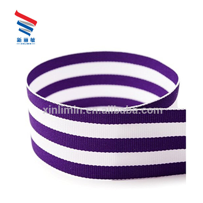 largeur sur mesure imprimé double face rayé ruban élastique gros grain par rouleau