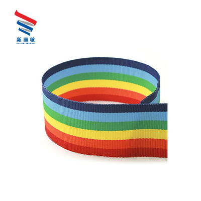 largeur sur mesure imprimé double face rayé ruban élastique gros grain par rouleau