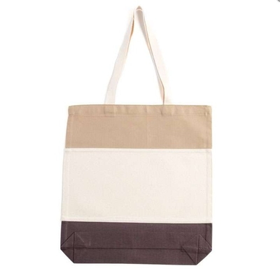 Sac de magasinage sur toile de coton imprimé sur mesure avec des caractéristiques recyclées