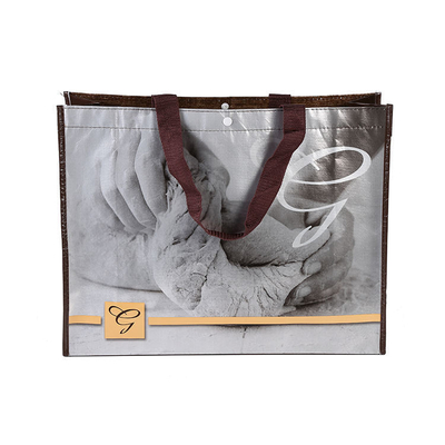 Acceptable OEM/ODM Impression personnalisée de l'épicerie réutilisable PP Laminé sac à main non tissé