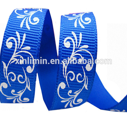 Ruban d'emballage avec logo imprimé sur mesure largeur 3 mm-100 mm type de tissu satiné/grain