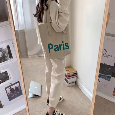 Sac de shopping portable à épaule unique en coton avec service OEM et couleurs Pantone