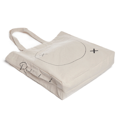 Achat de sac à main en coton réutilisable avec conception en toile blanche personnalisée