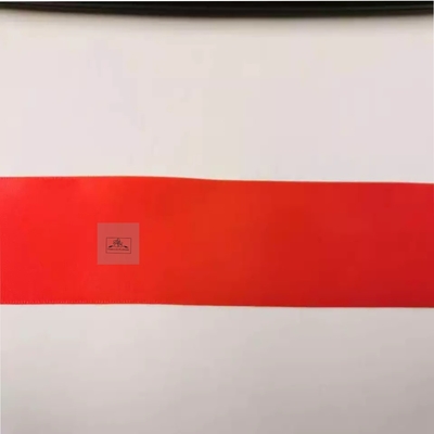 1 pouce rubans satin personnalisés Impression de logo coloré avec ornementation en feuille d'or