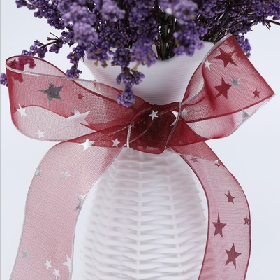 Ruban de soie OEM Ruban de mariage sur mesure 100% polyester