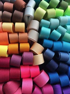 Ruban à grains gros imprimé en polyester à bande personnalisée avec délai de commande d'échantillon de 7 jours