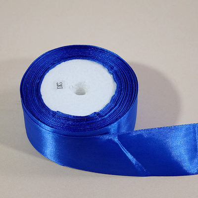 Emballage cadeau de Noël bleu 100% polyester ruban gros grain avec un seul visage style