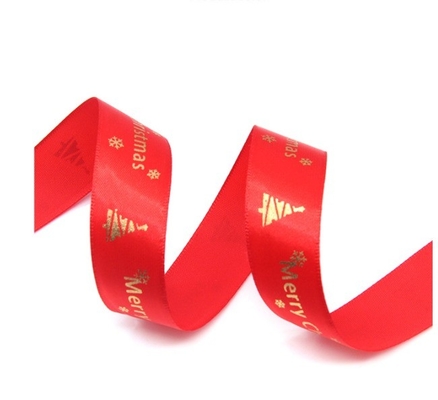 Joyeux noël alphabet ruban tissé bord pour la décoration de rouleau de festival sur mesure