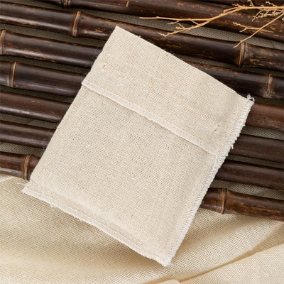Logo personnalisé Eco-friendly Luxe Sac en coton doux pour l'organisation de bijoux durables