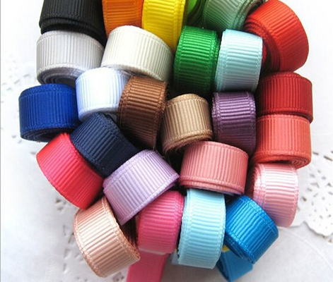 6mm-40mm 196 choix de couleurs bande personnalisée polyester gros grain ruban en tissu satiné