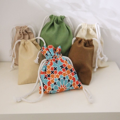 Logo personnalisé durable imprimé cadeau toile coton sac à main à double ficelle sac à dessin à ficelle