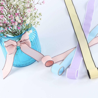 Arcs de ruban de voiture en satin ivoire à face unique pour accessoires de cheveux de mariage