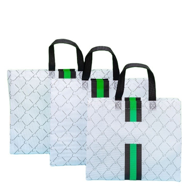 Sacs à main pliables non tissés Emballage personnalisé avec support portable de logo