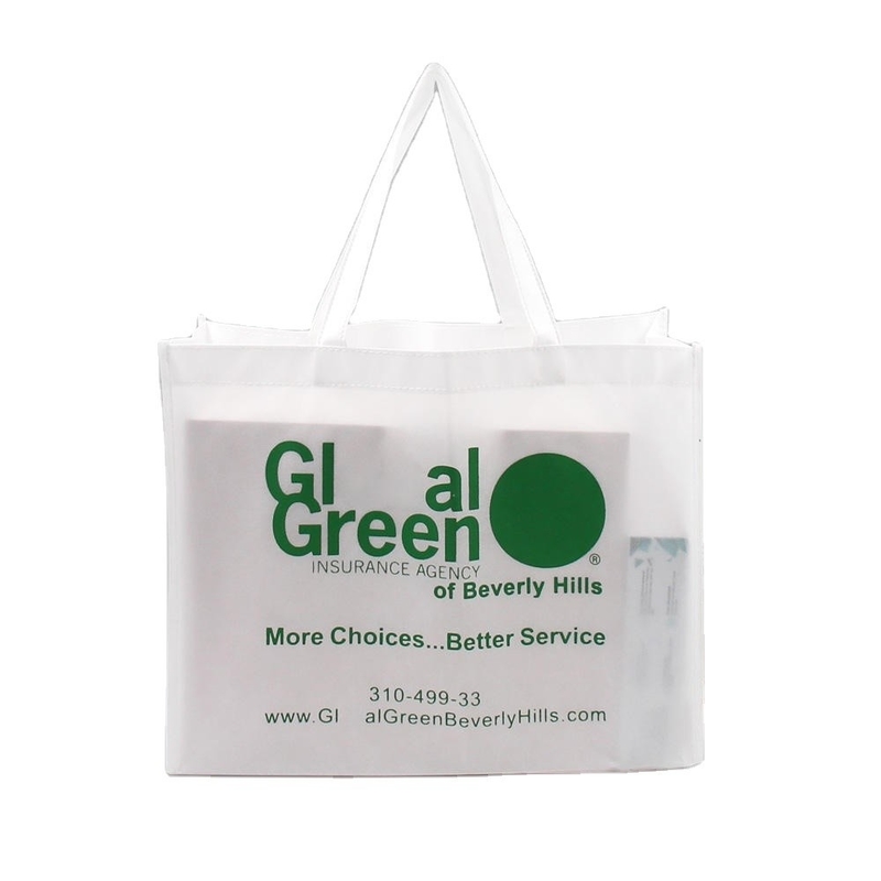 Commande personnalisée Sac de magasinage en tissu écologique non tissé pour la promotion d'une exposition