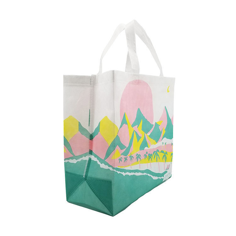 Sac de magasinage non tissé sac à main avec matériau écologique et couleur personnalisée
