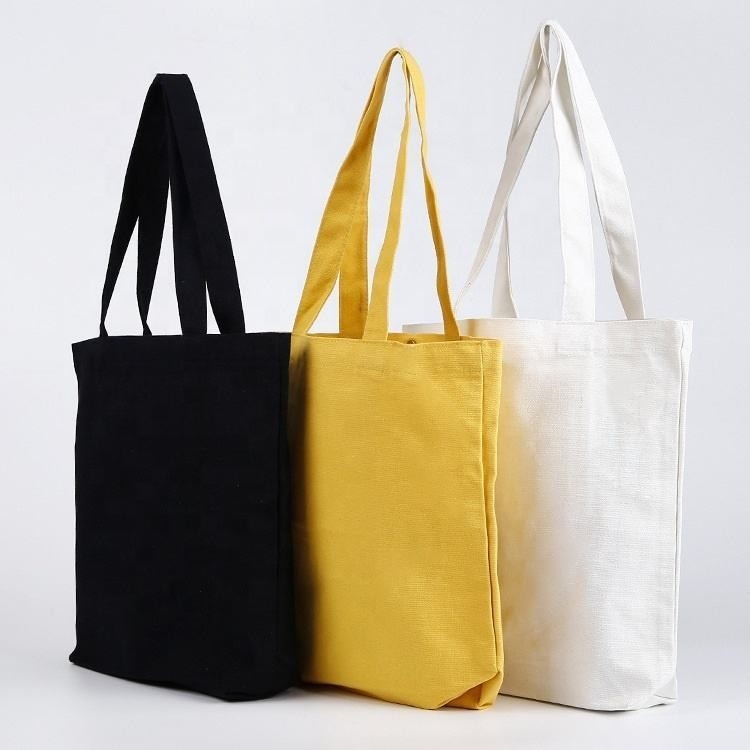 Sacs de magasinage en toile de couleur sur mesure Sacs de toile de coton 100% biologique