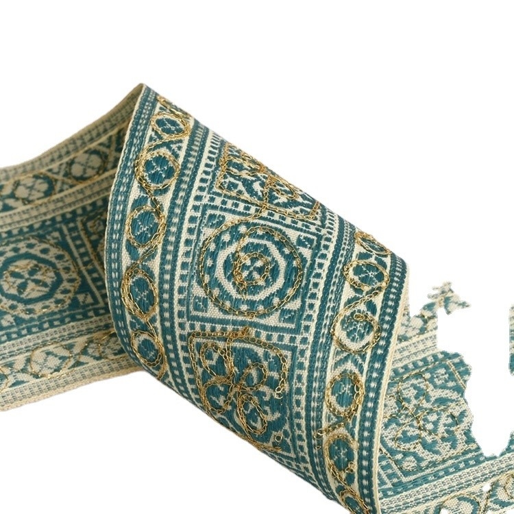 Ruban Jacquard personnalisé à double face à haute ténacité pour l'emballage et la décoration de cadeaux