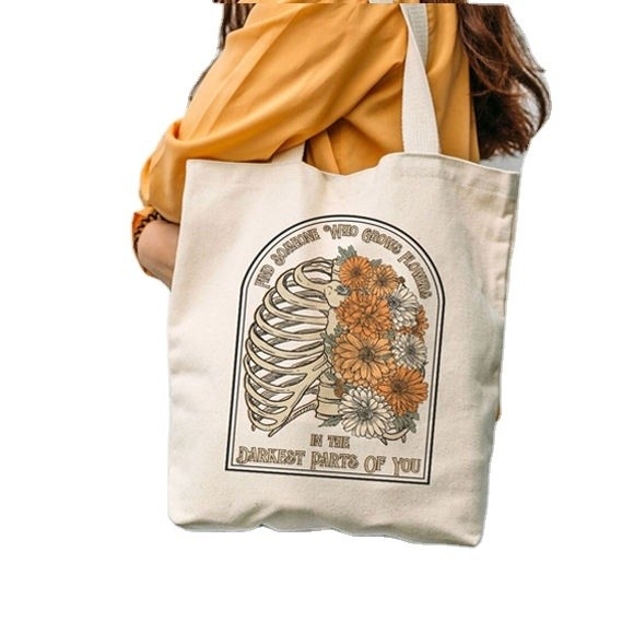Logo personnalisé Large coton biologique toile de l'épicerie sac à main de magasin pour OEM / ODM