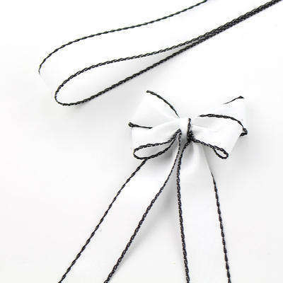 Arcs de ruban de voiture en satin ivoire à face unique pour accessoires de cheveux de mariage